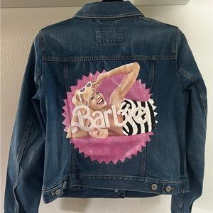 Barbie Movie Hand-Painted Denim Jacket
